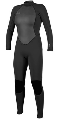 2025 O'Neill Womens Reactor II 3/2mm Back Zip Wetsuit 5042 - Black